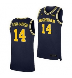 Michigan Wolverines Rico Ozuna Harrison Navy Replica College Basketball Jersey