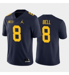 Michigan Wolverines Ronnie Bell Navy Home Men'S Jersey