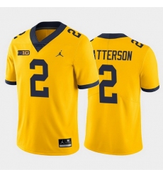 Michigan Wolverines Shea Patterson Yellow Alternate Men'S Jersey