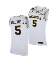 Michigan Wolverines Terrance Williams Ii 2021 Big Ten Regular Season Champions Blm White Jersey