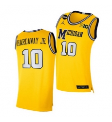 Michigan Wolverines Tim Hardaway Jr. Yellow Blm Social Justice Jersey