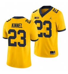 Michigan Wolverines Tyree Kinnel Yellow Game Men'S Jersey