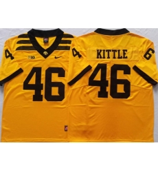 George Kittle Yellow Iowa Hawkeyes Alumni Football Game Jersey