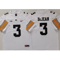 Men Iowa Hawkeyes #3 Cooper DeJean White Stitched NCAA Jersey II