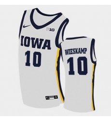 Men Iowa Hawkeyes Joe Wieskamp Home White College Basketball Jersey