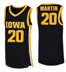 Men Iowa Hawkeyes Martin #20 Black Jersey