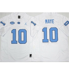 Men North Carolina Tar Heels 10 Drake Maye White 2026 F U S E  Limited College Stitched Jersey