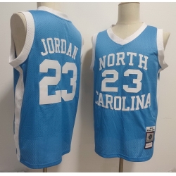 Men North Carolina Tar Heels #23 Michael Jordan 1983-84 Throwback Blue Stitched NCAA Basketball Jersey