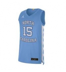 Men North Carolina Tar Heels Vince Carter 15 College Basketball Jersey Carolina Blue