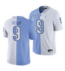 North Carolina Tar Heels Cam'Ron Kelly College Football White Blue Split Edition Game Jersey