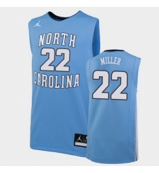 North Carolina Tar Heels Walker Miller Carolina Blue Replica Men'S Jersey