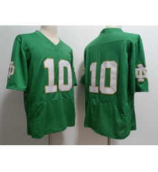 Men Notre Dame Fighting Irish Joe Montana #10 Green No Name 2023 Stitched Jersey