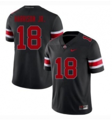 Men Nike #18 Ohio State Buckeyes Scarlet Black NCAA Football Jersey