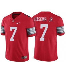 Men Ohio State Buckeyes #7 Dwayne Haskins Jr.Red Jersey