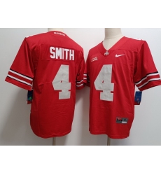 Men Ohio State Buckeyes Jeremiah Smith #4 Red Vapor Limited Stitched NCAA Football Jersey