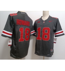 Ohio State Buckeyes  #18 Will Howard Black F U S E Jersey