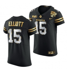 Ohio State Buckeyes Ezekiel Elliott Black 2021 Sugar Bowl Golden Limited Authentic Football Jersey