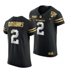 Ohio State Buckeyes J.K. Dobbins Black 2021 Sugar Bowl Golden Limited Authentic Football Jersey
