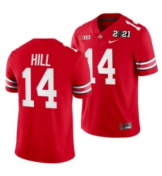 Ohio State Buckeyes K.J. Hill Scarlet 2021 Sugar Bowl Champions College Football Playoff College Football Playoff Jersey