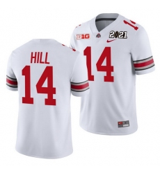Ohio State Buckeyes K.J. Hill White 2021 Sugar Bowl Champions College Football Playoff College Football Playoff Jersey 0