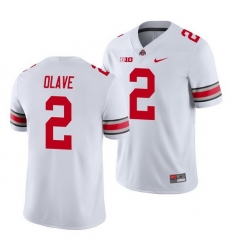 Youth Ohio State Buckeyes Chris Olave Scarlet White Game Jersey