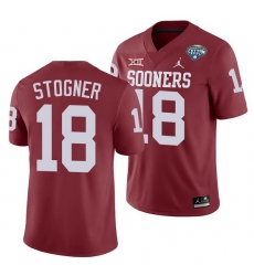 Oklahoma Sooners Austin Stogner Crimson 2020 Cotton Bowl Classic College Football Jersey