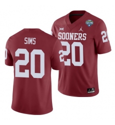 Oklahoma Sooners Billy Sims Crimson 2020 Cotton Bowl Men'S Jersey