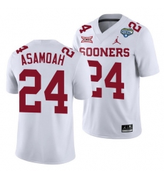 Oklahoma Sooners Brian Asamoah White 2020 Cotton Bowl Classic College Football Jersey