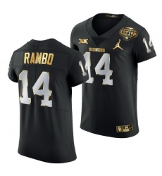Oklahoma Sooners Charleston Rambo Black 2020 Cotton Bowl Classic Golden Edition Jersey