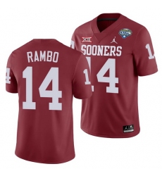 Oklahoma Sooners Charleston Rambo Crimson 2020 Cotton Bowl Classic College Football Jersey