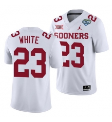 Oklahoma Sooners Dashaun White White 2020 Cotton Bowl Classic College Football Jersey