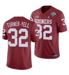 Oklahoma Sooners Delarrin Turner Yell Crimson 2020 Cotton Bowl Classic College Football Jersey