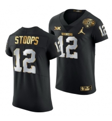 Oklahoma Sooners Drake Stoops Black 2020 Cotton Bowl Classic Golden Edition Jersey