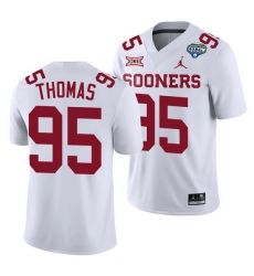 Oklahoma Sooners Isaiah Thomas White 2020 Cotton Bowl Classic College Football Jersey