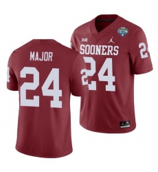 Oklahoma Sooners Marcus Major Crimson 2020 Cotton Bowl Men'S Jersey