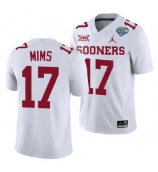 Oklahoma Sooners Marvin Mims White 2020 Cotton Bowl Classic College Football Jersey