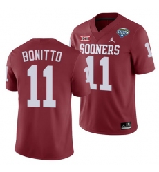 Oklahoma Sooners Nik Bonitto Crimson 2020 Cotton Bowl Classic College Football Jersey