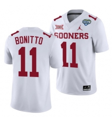 Oklahoma Sooners Nik Bonitto White 2020 Cotton Bowl Classic College Football Jersey