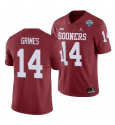Oklahoma Sooners Reggie Grimes Crimson 2020 Cotton Bowl Men'S Jersey