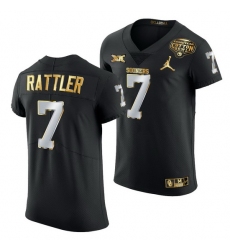 Oklahoma Sooners Spencer Rattler Black 2020 Cotton Bowl Classic Golden Edition Jersey