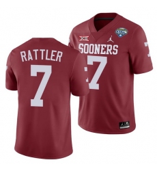 Oklahoma Sooners Spencer Rattler Crimson 2020 Cotton Bowl Classic College Football Jersey