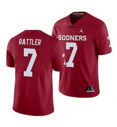 Oklahoma Sooners Spencer Rattler Crimson Limited Men'S Jersey