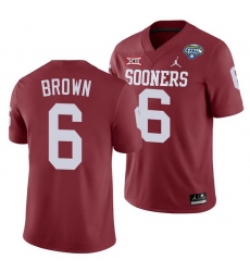 Oklahoma Sooners Tre Brown Crimson 2020 Cotton Bowl Classic College Football Jersey