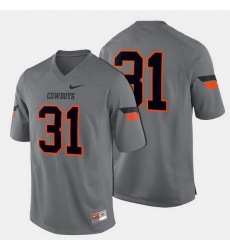 Men Oklahoma State Cowboys And Cowgirls College Football Gray Jersey