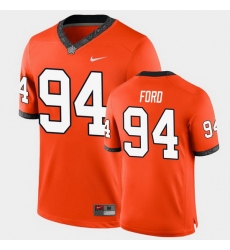 Men Oklahoma State Cowboys Trace Ford College Football Orange Game Jersey