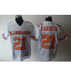 NEW BARRY SANDERS #21 OKLAHOMA STATE THROW BACK JERSEY