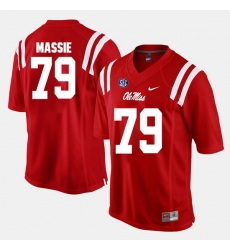 Bobby Massie Red Ole Miss Rebels Alumni Football Game Jersey