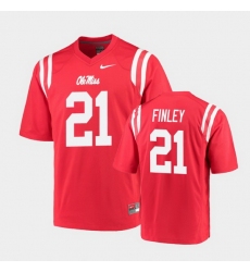 Men Ole Miss Rebels A.J. Finley College Football Red Game Jersey