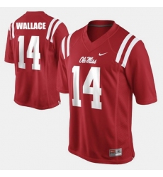 Men Ole Miss Rebels Bo Wallace College Football Red Jersey