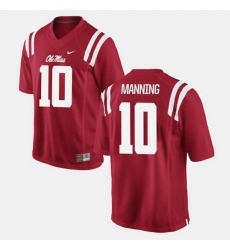 Men Ole Miss Rebels Eli Manning College Football Red Jersey